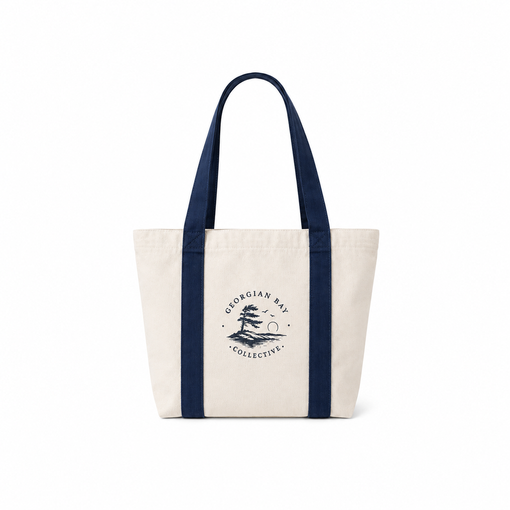 Georgian Bay Everyday Navy Canvas Tote