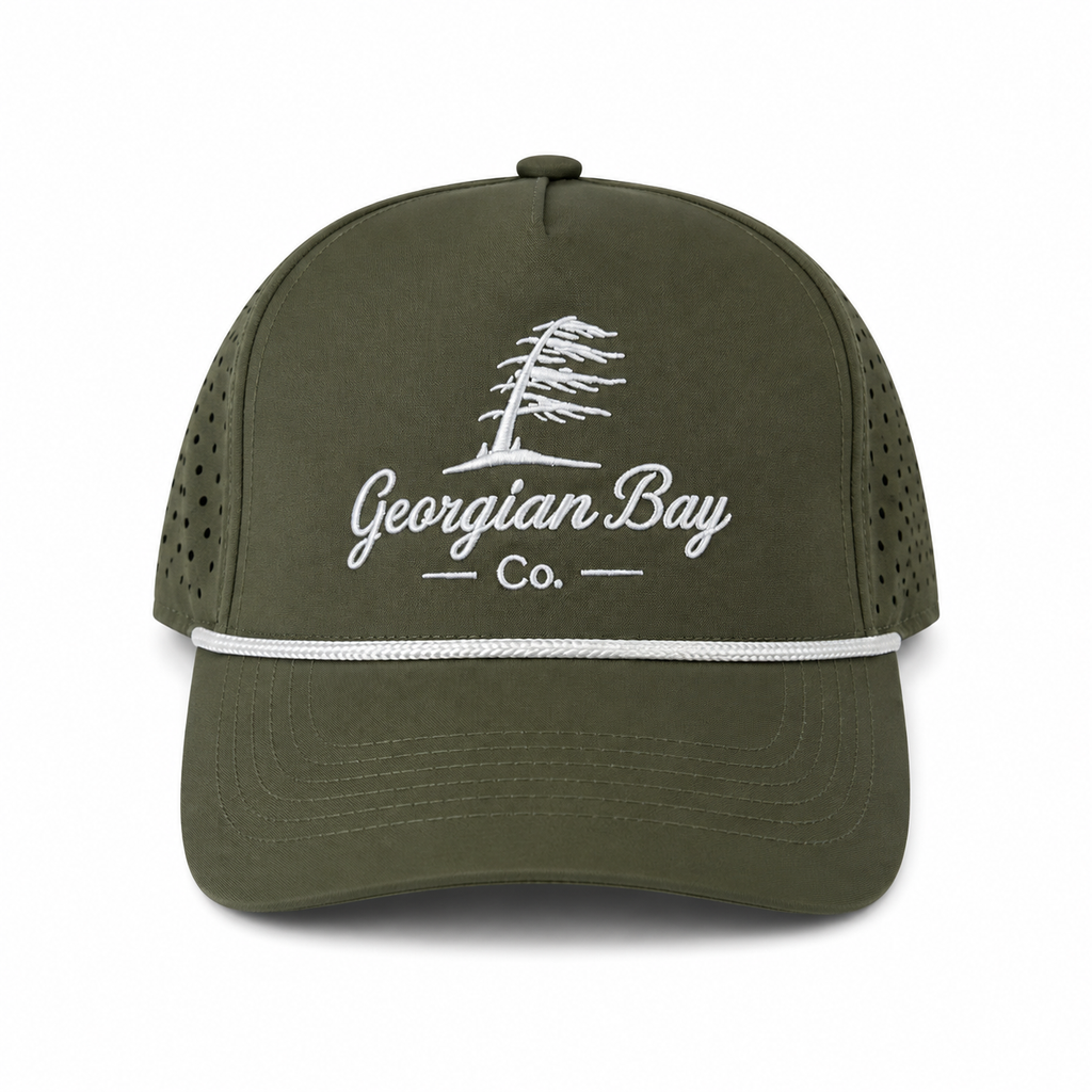 Georgian Bay Co. Rope Snapback - Olive Green