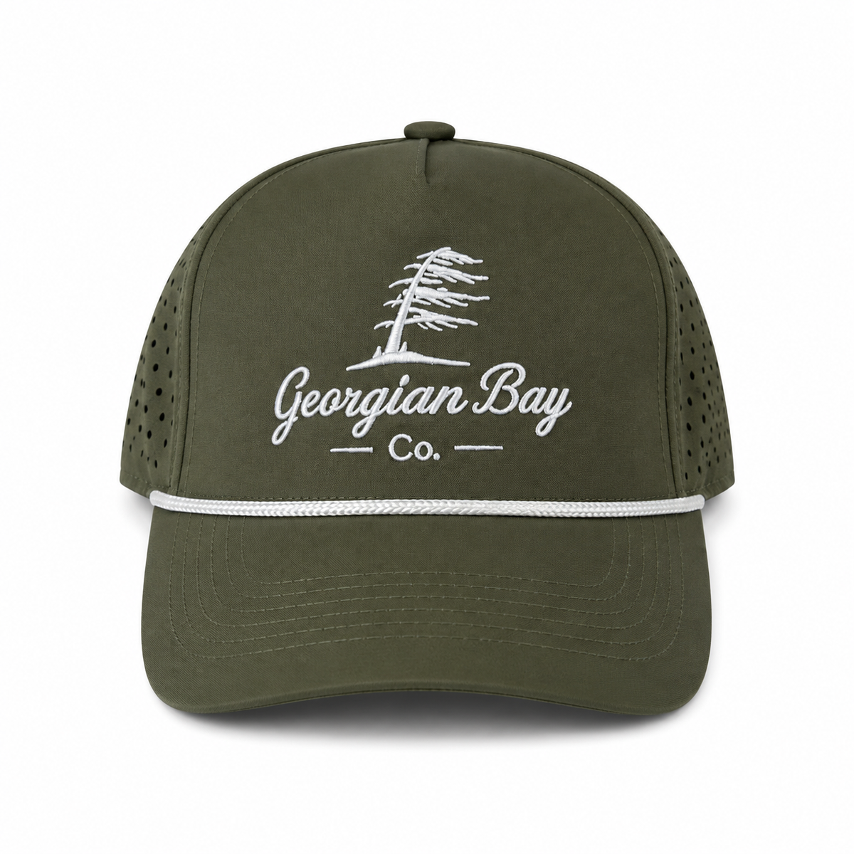 Georgian Bay Co. Rope Snapback - Olive Green
