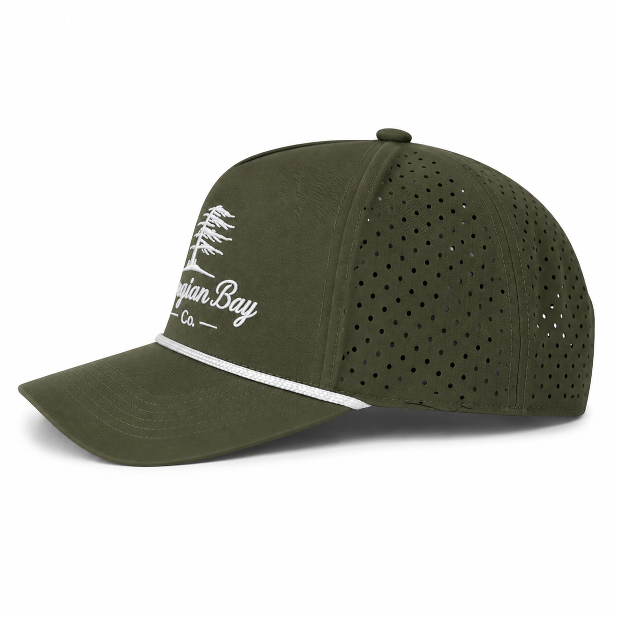 Georgian Bay Co. Rope Snapback - Olive Green