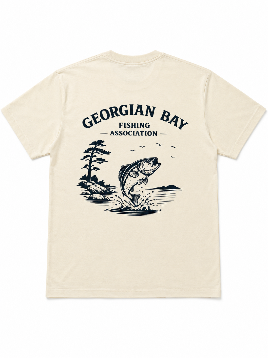 Georgian Bay Fishing Association Cream T-Shirt