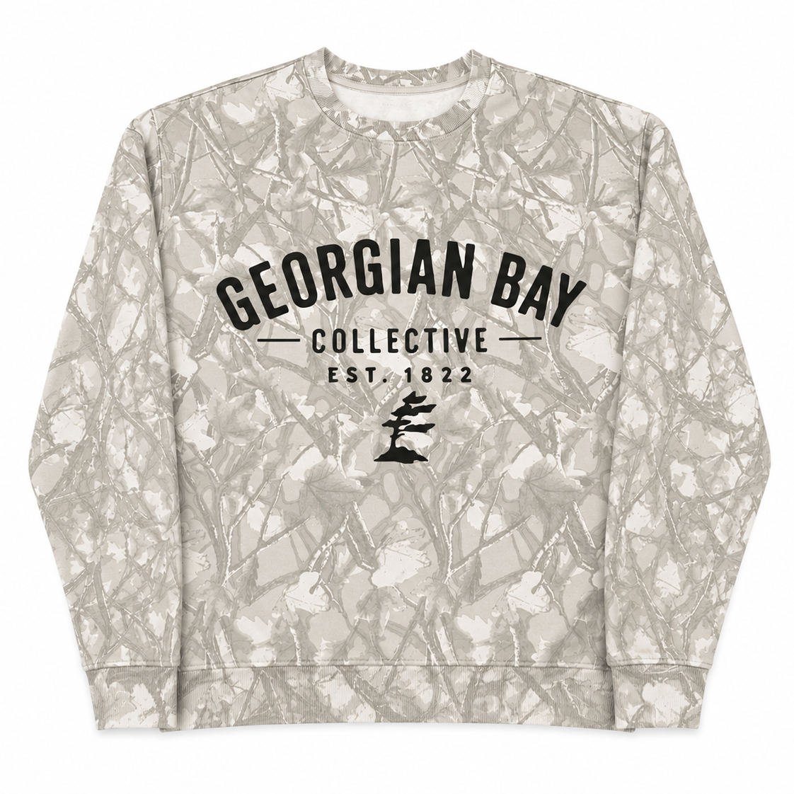 Georgian Bay Collective Woodland Camo Crewneck