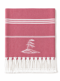 Georgian Bay Windswept Pine Tree - Red Turkish Towel