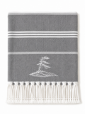 Georgian Bay Windswept Pine Tree - Grey Turkish Towel