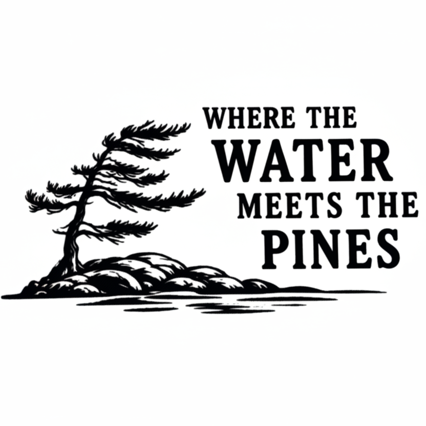 Where the Water Meets the Pines Decal