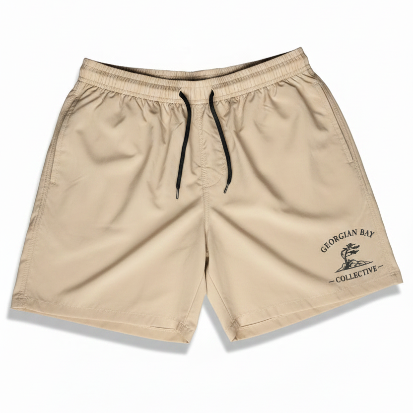 Georgian Bay Collective Signature Swim Shorts – Beige