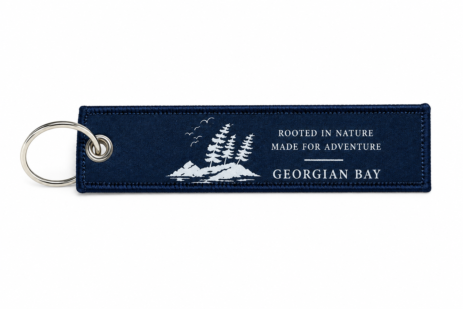 Georgian Bay Collective Navy Keychain