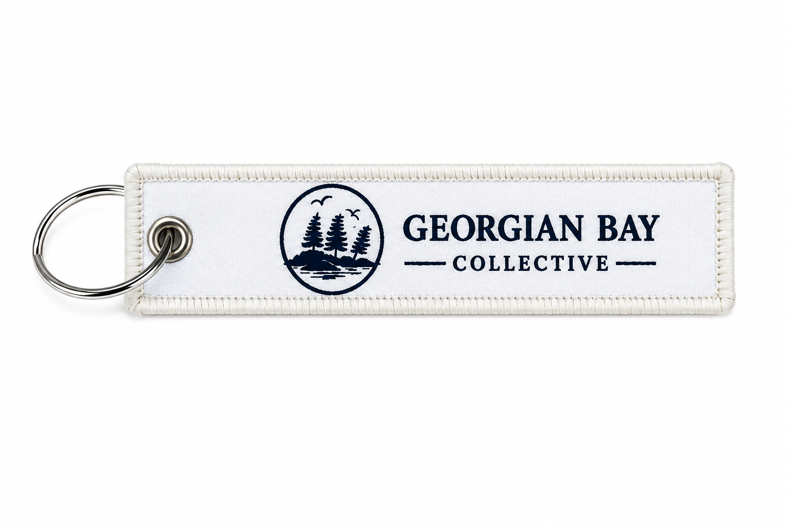 Georgian Bay Collective White Keychain
