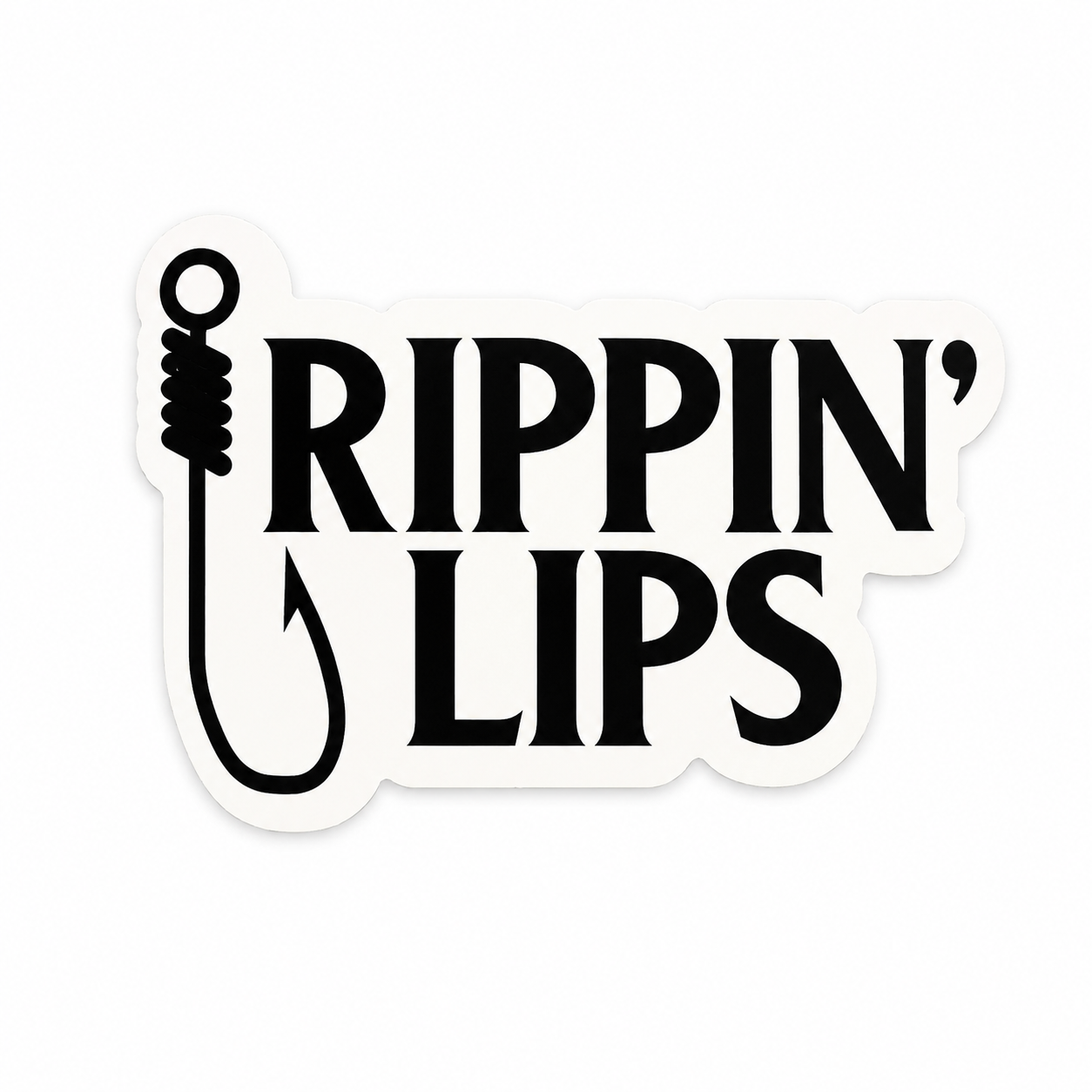 Rippin’ Lips Sticker 1.5” x 2”