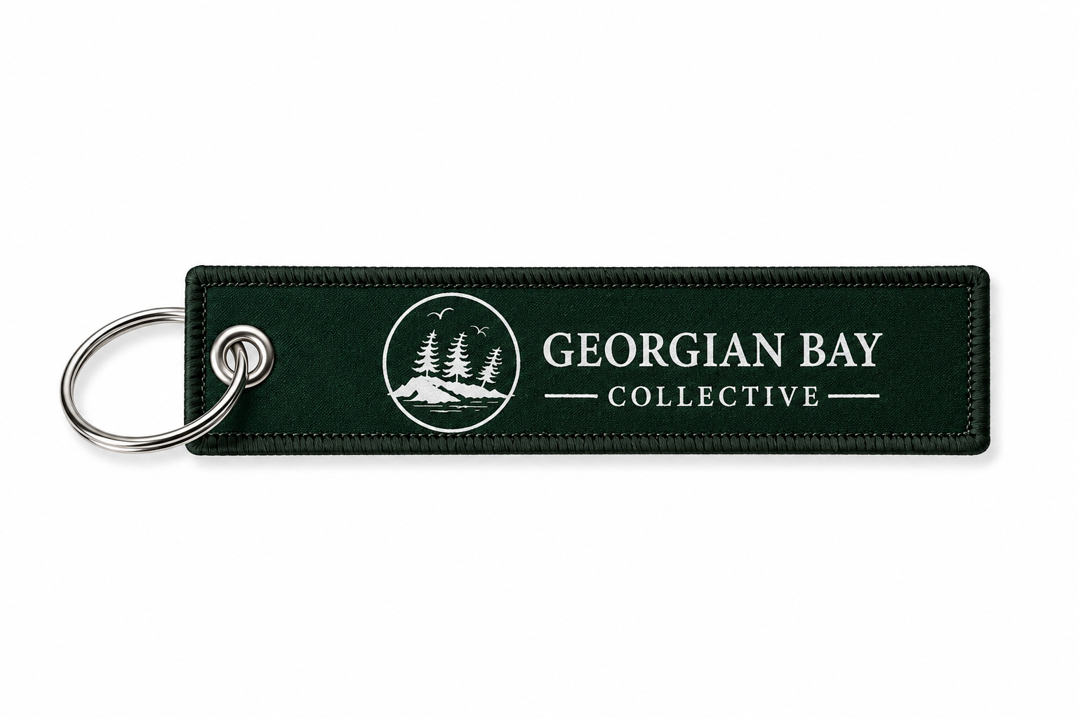 Georgian Bay Collective Dark Green Keychain