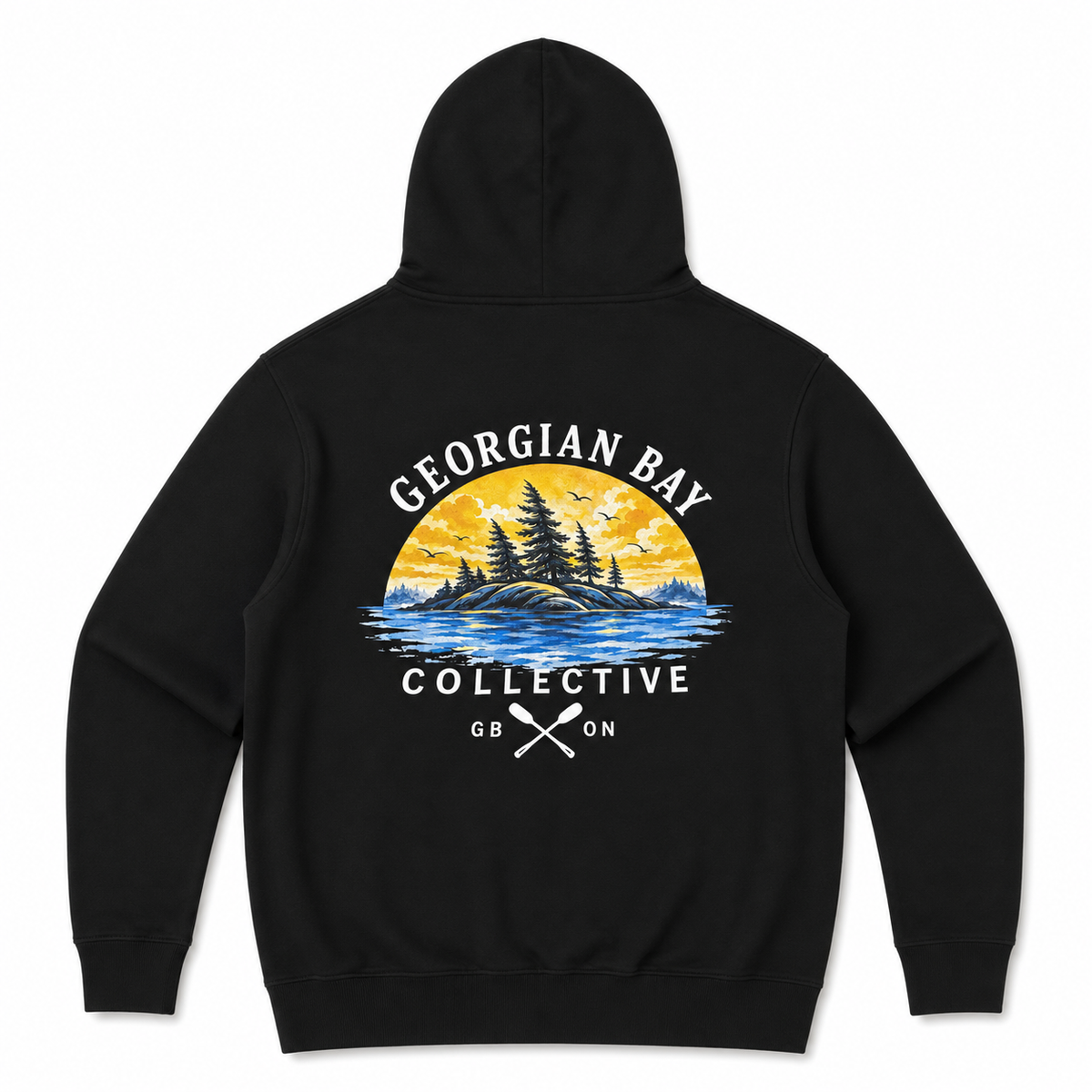Georgian Bay Golden Hour Hoodie - Black