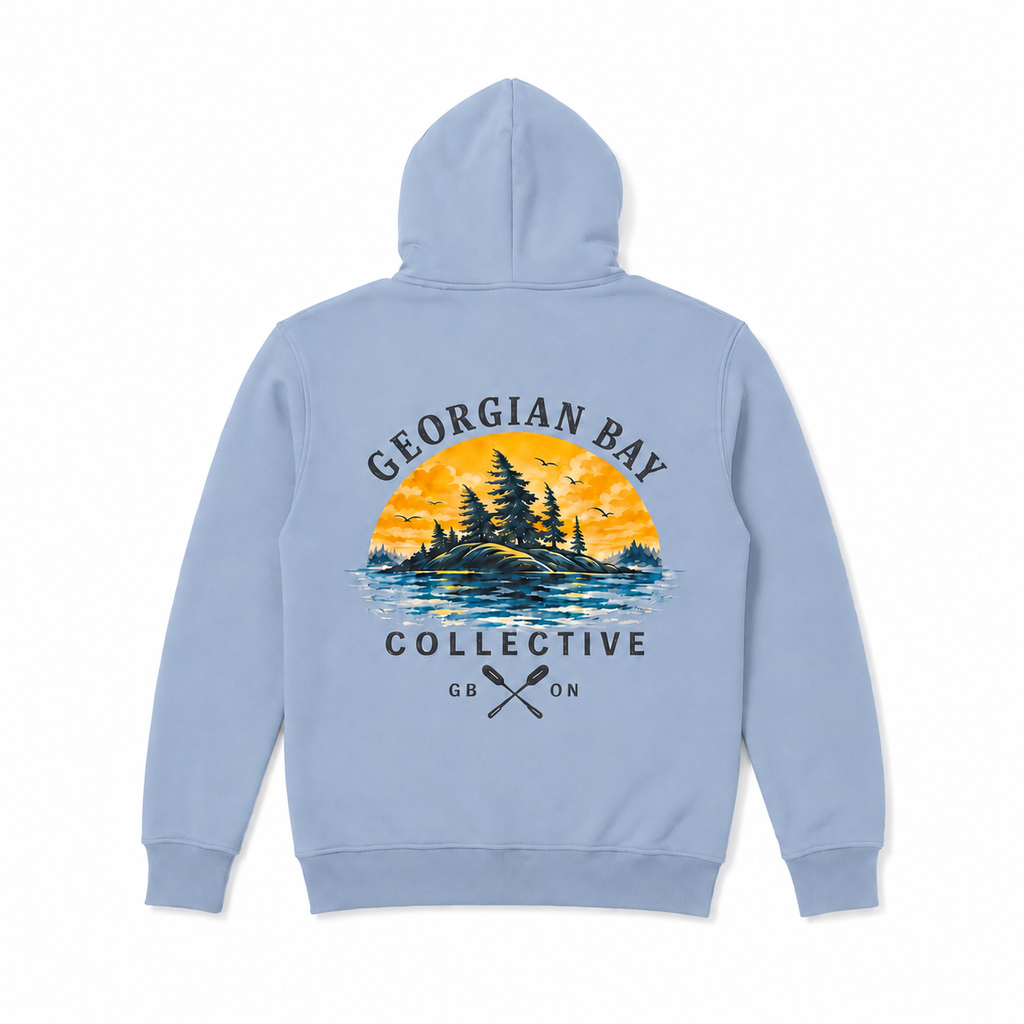 Georgian Bay Golden Hour Hoodie - Blue