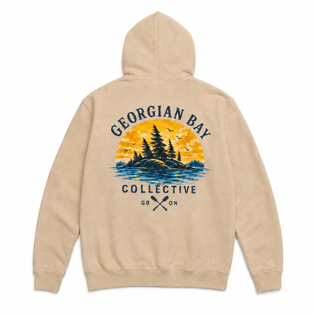 Georgian Bay Golden Hour Hoodie - Tan