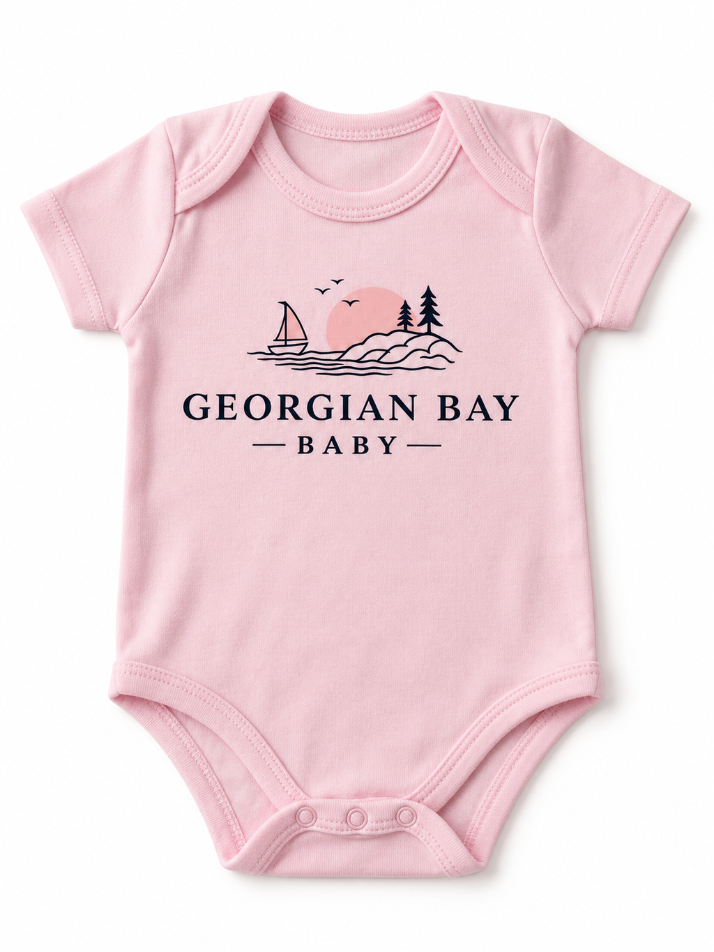 Georgian Bay Baby Onesie Pink
