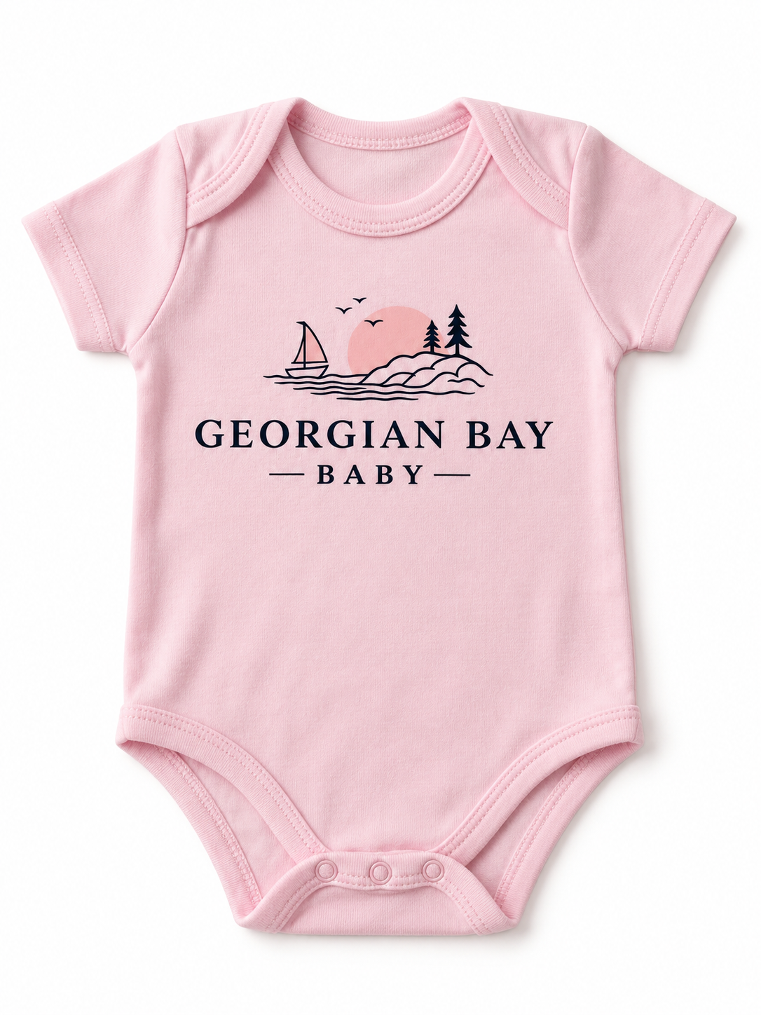 Georgian Bay Baby Onesie Pink
