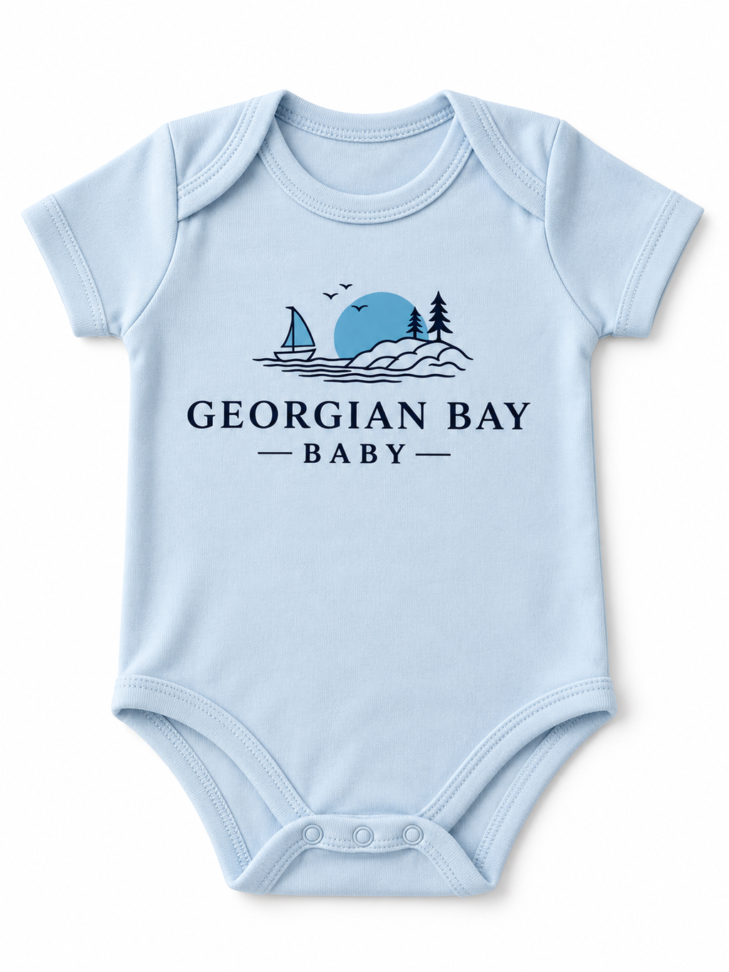 Georgian Bay Baby Onesie Blue