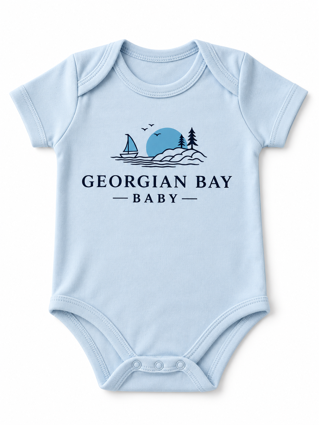 Georgian Bay Baby Onesie Blue