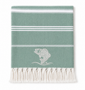 Jumping Bass - Seafoam Green Turkish Towel